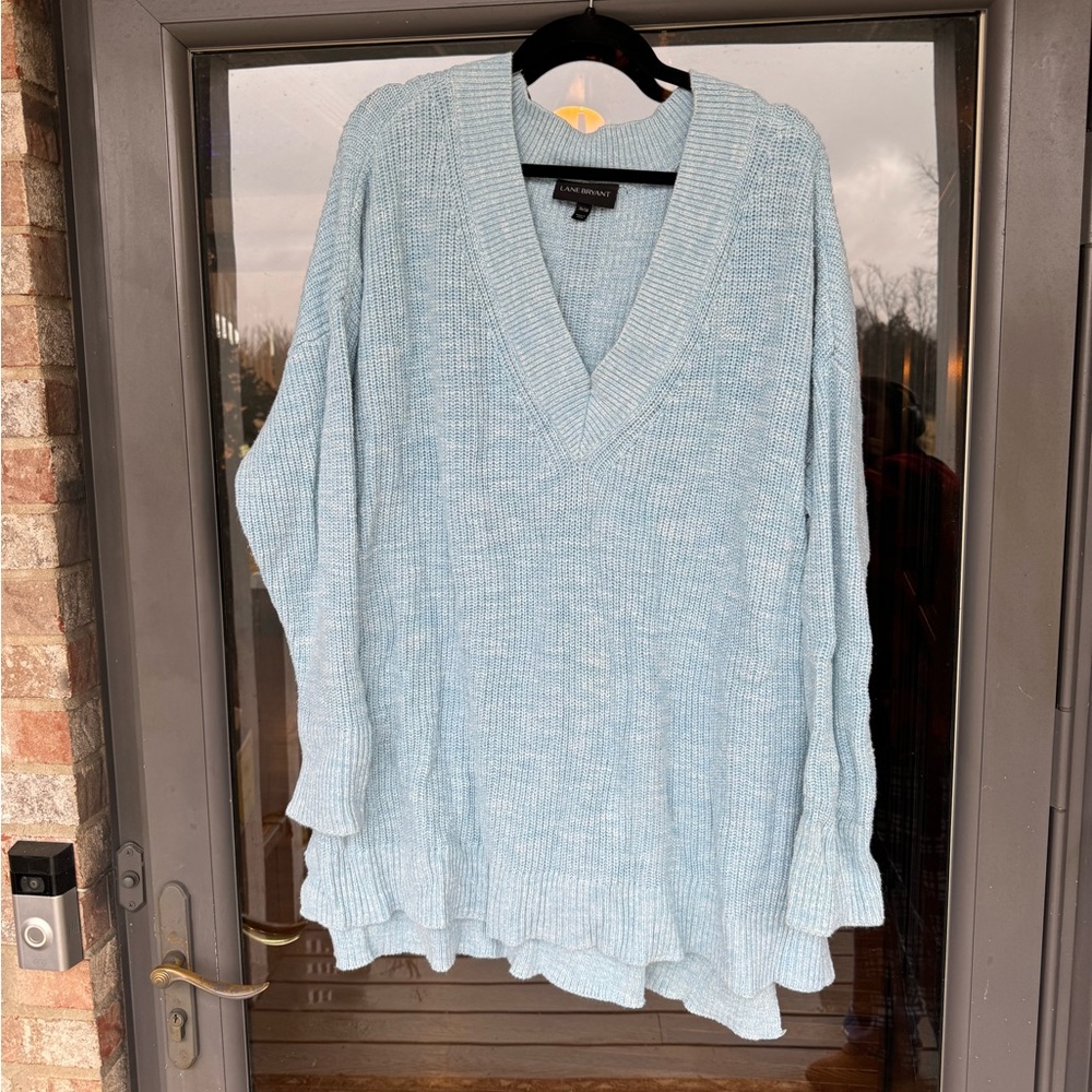 V Neck cable Lane Bryant sweater